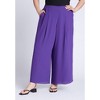 ELOQUII Women's Plus Size Wide Leg Chiffon Pant - 3 of 4