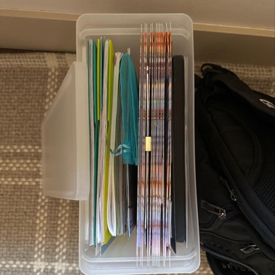 Plastic Hanging File Crate With Lid - Brightroom™ : Target