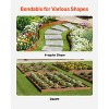 VEVOR Steel Landscape Edging, 10 Packs 40 x 4.5 in Weather-Resistant & Pre-Rust Metal Landscape Edging, Bendable Garden Edging Border, Brown - 4 of 4