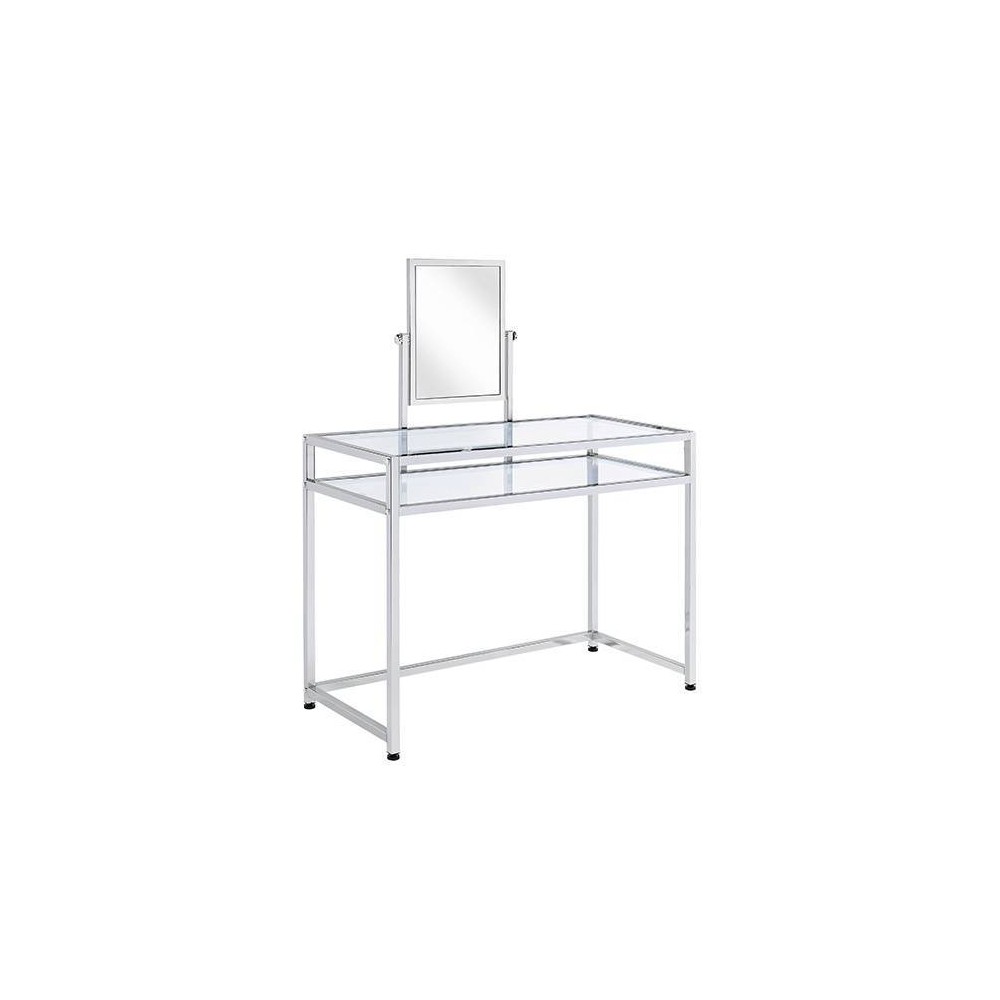 Photos - Other Furniture Acme Furniture Coleen Vanity Table Chrome Finish