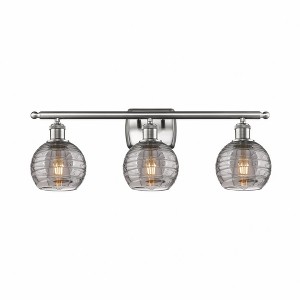 Innovations Lighting Athens Deco Swirl 3 - Light Vanity in  Brushed Satin Nickel - 1 of 1