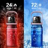 ZACHVO 320Z Insulated Tumbler, 24H Hot 72H Cold, 7-Layer Vacuum, Leakproof Stainless Steel Bottle with Handle & Strap - 4 of 4
