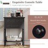 NicBex 23.7"Console Table Modern Entryway Table with 3 Drawers and Open Shelf Slim Sofa Table for Small Space,Hallway,Living Room - 4 of 4