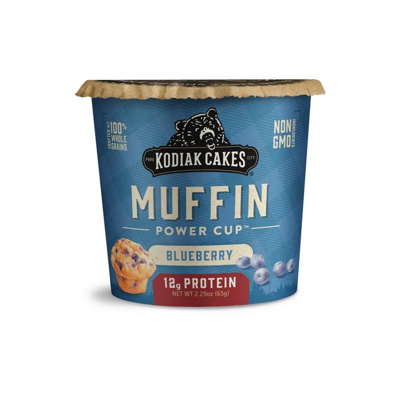 Kodiak Cakes Protein-Packed Single-Serve Muffin Cup Blueberry - 2.29oz, 1 of 8