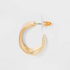 SUGARFIX by BaubleBar Crystal Hoop Earring Set 2pc - Gold - image 2 of 2