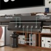 Lirago,Electric Adjustable Height Standing Desk with Splice Board - Home Office Desk for Healthy Work Lifestyle-Black - 3 of 4