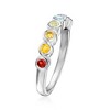 Ross-Simons 0.48 ct. t.w. Bezel-Set Multi-Gemstone Ring in Sterling Silver - 3 of 4
