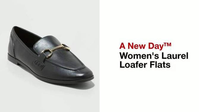 Women's Laurel Loafer Flats with Memory Foam Insole - A New Day™, 2 of 12, play video