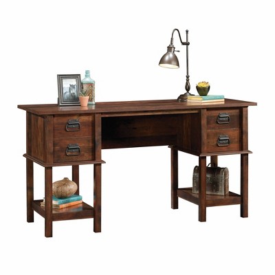Curado Cherry Spacious Home Office Desk with File Storage