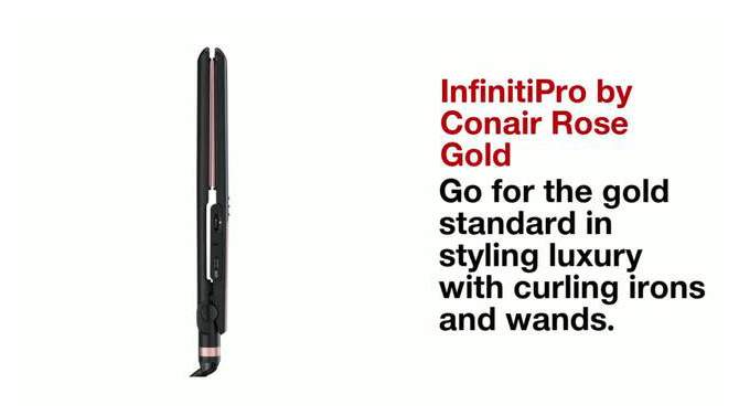 Conair InfinitiPro Curling Iron - Rose Gold, 2 of 15, play video
