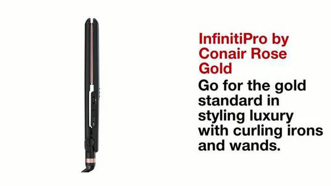 Conair InfinitiPro by Conair Conical Curling Iron - Rose Gold, 2 of 16, play video