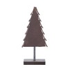 Transpac Wood 13.9 in. Gray Christmas Natural Layered Tree - 3 of 4