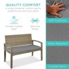 Best Choice Products 2-Person Outdoor Wicker Bench Garden Patio Porch Furniture w/ 700lb Capacity, Cushion - 3 of 4