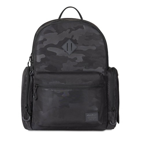 Eddie Bauer Camo Backpack Diaper Bag - Black : Target