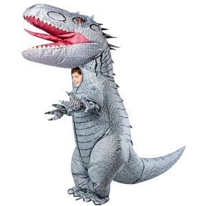 Rubies Kids' Jurassic World Rebirth Indominus Rex Inflatable Costume- One Size Fits Most - 1 of 4