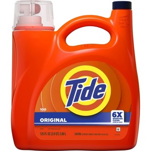 Tide Original HE Deep Cleaning Concentrated Liquid Laundry Detergent ...