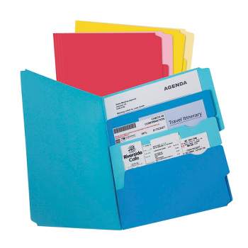 Pendaflex Divide-It-Up File Folder, Letter Size, Assorted Colors, Pack of 24