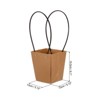 Unique Bargains Flower Bouquet Packaging Bag Trapezoid Paper Gift Bag for Party Favor - 2 of 4