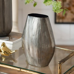 KWPZQEB Aluminum Vase, Elegant Flower Vase for Home, Office Decor, Modern Layered Chisel Vase for Wedding Housewarming Gift - 1 of 4