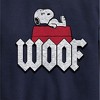 Boys' - Peanuts - Woof Snoopy Graphic Long Sleeve Fleece Sweatshirt - 2 of 4
