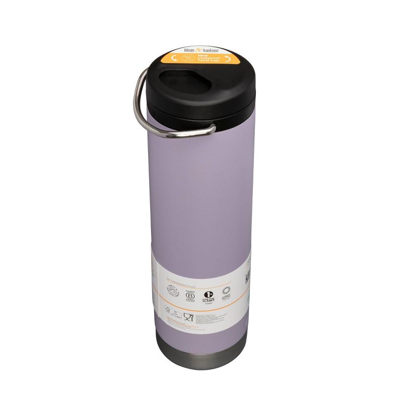Klean Kanteen 20oz TKWide Insulated Stainless Steel Water Bottle with Twist Straw Cap, 4 of 17