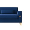 NicBex Couches for Living Room 85" Sofa Velvet Upholstered 3-Seat Couch Soft Sponges Modern Designs Sofa with Gold Accents and Plush Cushions, Orange - 2 of 4