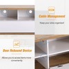Modern TV Stand for TVs up to 80'', Media Console with Multi-Functional Storage, Entertainment Center with Door Rebound Device for Living Room - 2 of 4
