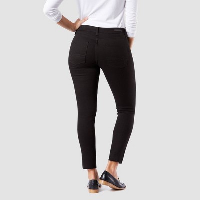 levi's mid rise skinny jeans black