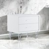 Okak Retro Tall Dresser for Bedroom with 5 Stylish Drawers,Wide Storage Chest of Drawers Nightstand for Closet Bedside Living Room Hallway - 3 of 4