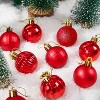 Joyfy 24ct Christmas Tree Hanging Ball Ornaments Shatterproof Home Decorative 1.6-inch - 2 of 4