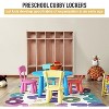 Acekool 5-Section Classroom Coat Locker with 10 Cubbies, 5 Hooks, 2 Storage Boxes & 4 Casters – Organizer for Home, School & Daycare - 4 of 4