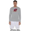 Central Michigan University Adult Sport Long Sleeve Shirt Primary Logo, Athletic Heather - 3 of 4
