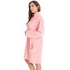 Just Love Plush Zipper Lounger Short Robe - 2 of 3