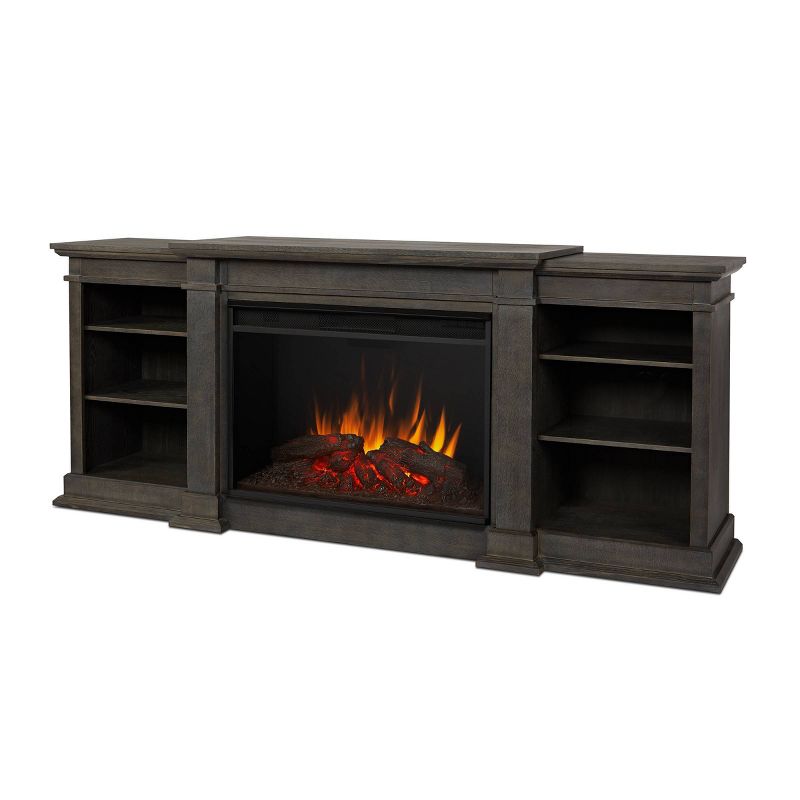 Real Flame Eliot Grand Electric Fireplace Entertainment Center Antique Gray, 1 of 9
