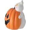 12" Happy Pumpkin and Ghost with LED Light - 4 of 4