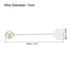 Unique Bargains Decorative DIY Women's Clothing Dress Round Sewing Brooch Pins 30 Pcs - 2 of 4