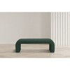 Meridian Furniture,Niagara Boucle Fabric Bench - 2 of 4