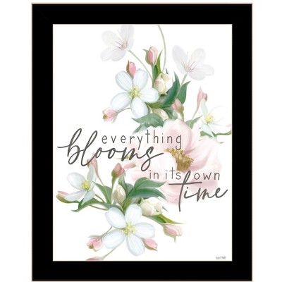 HomeRoots Everything Bloom Black Framed Print Wall Art