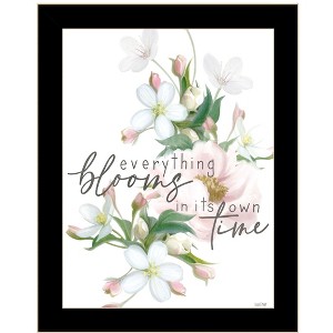HomeRoots Everything Bloom Black Framed Print Wall Art - 1 of 3