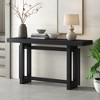 CENGHU Modern Minimalist Console Table with Wood Top, Extra Long Sofa Table, End Side Table for Hallway, Entryway, Living Room, Corridor - 3 of 4