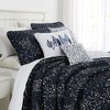 Southshore Fine Living Botanical Leaves Oversized 6-Piece Quilt Bedding Set with coordinating shams - image 2 of 4