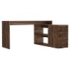 Grungis L-Shaped Office Desk,Computer Desk with 2 Shelves and Single Door Cabinet for Home Office,Company - 2 of 4