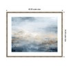 Kate and Laurel Framed Art Tonal Abstract Oceanic Nautical Serenity Blue Horizontal by The Creative Bunch Studio, 42x34, Mila Dark Silver - 2 of 4