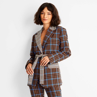 Women's Tie-Front Blazer - Future Collective™ with Kahlana Barfield Brown