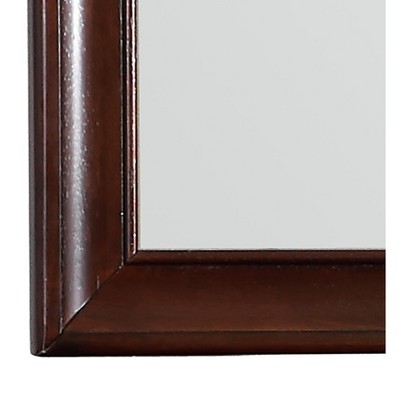 LaVita Modern Cappuccino Wood Framed 45x33 Dresser Mirror
