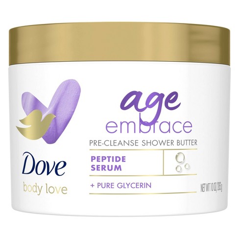 Dove Beauty Body Love Peptide Serum + Pure Glycerin Age Embrace Pre-Cleanse Shower Butter - 10oz - image 1 of 4
