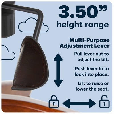 Biscuit Brown Bonded Leather High-Back Executive Swivel Chair