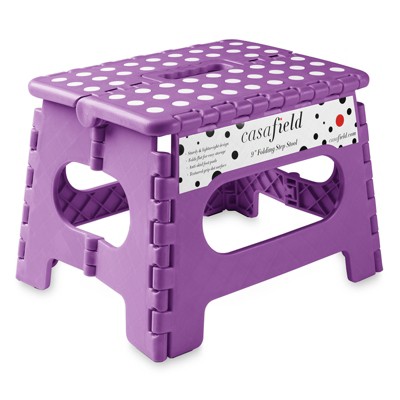 Casafield 9 Folding Step Stool With Handle Purple Collapsible Foot   GUEST 5f86a779 D226 476a Ae4e 0315749a4afc