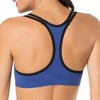 Fruit of the Loom Women's Spaghetti Strap Cotton Sports Bra 3-Pack - 3 of 3