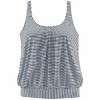 Women's Striped Loose Tankini Swimsuit Top - LASCANA - 4 of 4